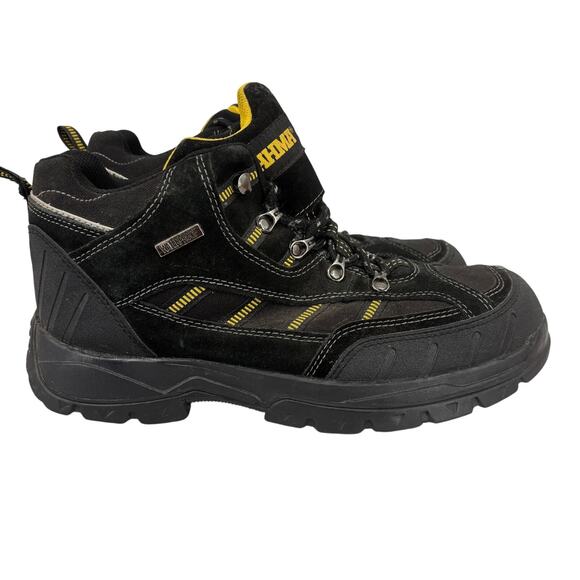 Brahma Kane Boots Mens Size 9.5 Black Leather Steel Toe Safety Work Lace Up - Picture 2 of 9